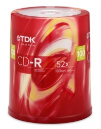 TDK 52X CDR 80 Minute / 700MB 100 Pack Spindle TDK 52X CDR 80 Minute / 700MB 100 Pack Spindle