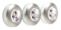 Fulcrum 30010-301 LED Battery-Operated Stick-On Tap Light, Silver, 3 Pack Fulcrum 30010-301 LED Battery-Operated Stick-On Tap Light, Silver, 3 Pack