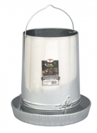 Hanging Poultry & Gamebird Feeder with Feed Pan, 30 Lb Galvanized Steel Hanging Poultry & Gamebird Feeder with Feed Pan, 30 Lb Galvanized Steel