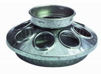 Miller Manufacturing 9810 Round Jar Galvanized Feeder Base for Birds, 1-Quart Miller Manufacturing 9810 Round Jar Galvanized Feeder Base for Birds, 1-Quart