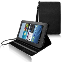 CrazyOnDigital Stand Leather Case For Samsung Galaxy Tab 2 7.0 (Black) CrazyOnDigital Stand Leather Case For Samsung Galaxy Tab 2 7.0 (Black)