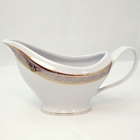 This exquisite formal collection is made from the finest Limoges porcelain. Adorned with ornate platinum accents and shimmering gold, it adds luxurious style to any table. This exquisite formal collection is made from the finest Limoges porcelain. Adorned with ornate platinum accents and shimmering gold, it adds luxurious style to any table.