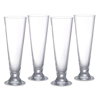 Marquis crystal is the casual side of Waterford--perfect for everyday use. Vintage is a best selling non cut crystal stemware collection. Shown from left to right -pilsner glass (sold in sets of 4), martini (sold in sets of 2), shot glass (sorry not available). Also available: iced bevrage glasses (sold in sets of 4); brandy glass (sold in sets of 2).