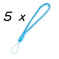 Cosmos 5 pieces Aqua Blue Nylon Round Hand Wrist Strap Lanyard and other Electronic Devices + Cosmos cable tie Cosmos 5 pieces Aqua Blue Nylon Round Hand Wrist Strap Lanyard and other Electronic Devices + Cosmos cable tie