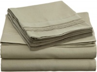 Clara Clark 1800 Regal Series 4pc Bed Sheet Set - Full (Double), Sage Olive Green, Clara Clark 1800 Regal Series 4pc Bed Sheet Set - Full (Double), Sage Olive Green,