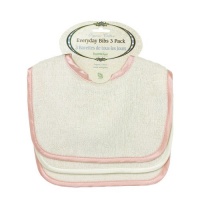 Bumkins Organic Cotton Everyday Bib 3-Pack - Rose