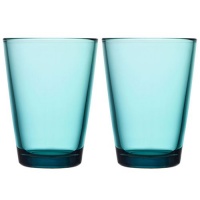 Iittala Kartio 13-Ounce Tumbler Sea Blue, Set of 2 Iittala Kartio 13-Ounce Tumbler Sea Blue, Set of 2