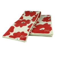 MUkitchen MUmodern Microfiber Dishtowel, Red Poppy