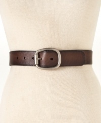 Your favorite jeans deserve to be paired with a worthy belt. Fossil's rugged-chic rollerbuckle belt fits the bill perfectly. Your favorite jeans deserve to be paired with a worthy belt. Fossil's rugged-chic rollerbuckle belt fits the bill perfectly.