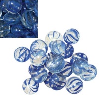 GemStones® Swirls® Decorative Aquarium Stones, Blue & Clear, 90/bag GemStones® Swirls® Decorative Aquarium Stones, Blue & Clear, 90/bag