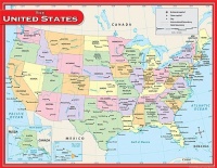 Teacher Created Resources US Map Chart, Multi Color (7657) Teacher Created Resources US Map Chart, Multi Color (7657)