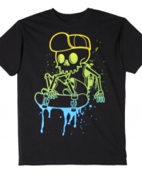 Kick it and flip it. This graphic tee from Hybrid is good to go for curbside cool. Kick it and flip it. This graphic tee from Hybrid is good to go for curbside cool.