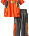 Puma - Kids Boys 2-7 Little Performance Pant Set, Cherry Tomato, 7