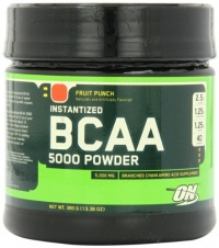 Optimum Nutrition Instantized BCAA Powder, Fruit Punch, 5000 mg, 380 Gram (Pack of 2) Optimum Nutrition Instantized BCAA Powder, Fruit Punch, 5000 mg, 380 Gram (Pack of 2)