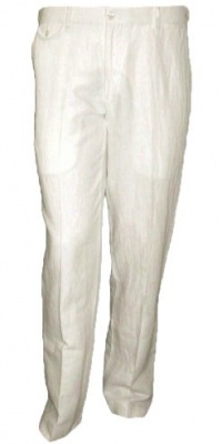 Polo Ralph Lauren Men's Linen Cotton Flat Front Preston Fit Pants-White-36W X... Polo Ralph Lauren Men's Linen Cotton Flat Front Preston Fit Pants-White-36W X...