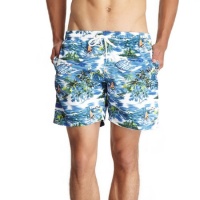 Bottoms Out Men's Ocean Print Swim Short Bottoms Out Men's Ocean Print Swim Short