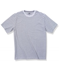 Style of a different stripe. This comfortable crew-neck t-shirt from Club Room is a necessary addition to your casual rotation. Style of a different stripe. This comfortable crew-neck t-shirt from Club Room is a necessary addition to your casual rotation.