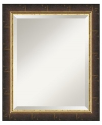 An inner glow illuminates your reflection and the distressed wood around the Old World wall mirror. This union of rustic materials and antique gold is uniformly dramatic and an easy way to enrich your decor. An inner glow illuminates your reflection and the distressed wood around the Old World wall mirror. This union of rustic materials and antique gold is uniformly dramatic and an easy way to enrich your decor.