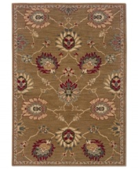 Boasting the weathered look of antique area rugs, the Perennial area rug from Sphinx updates this tradition with pops of colors like burgundy, sage and autumn bronze. Crafted in the USA with a hard-twist nylon construction for eye-catching, durable design. Boasting the weathered look of antique area rugs, the Perennial area rug from Sphinx updates this tradition with pops of colors like burgundy, sage and autumn bronze. Crafted in the USA with a hard-twist nylon construction for eye-catching, durable design.