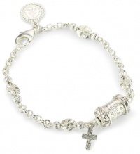 The Vatican Library Collection Silver-Tone Prayer Bead Bracelet The Vatican Library Collection Silver-Tone Prayer Bead Bracelet