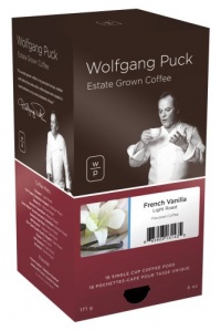 Wolfgang Puck Coffee, French Vanilla Flavored, 18-Count Pods (Pack of 3) Wolfgang Puck Coffee, French Vanilla Flavored, 18-Count Pods (Pack of 3)