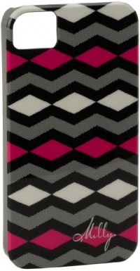 MILLY Diamond Zig Zag Iphone Case,Shocking Pink,One Size MILLY Diamond Zig Zag Iphone Case,Shocking Pink,One Size