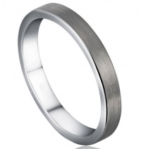 SOMEN TUNGSTEN 3mm Tungsten Carbide Rings Flat Silver Brushed Size 4 - 10.5 SOMEN TUNGSTEN 3mm Tungsten Carbide Rings Flat Silver Brushed Size 4 - 10.5