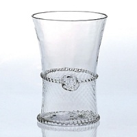 Juliska glassware is mouth-blown by artisans in the hills of Prague. The unique composition of Juliska glass allows it to be blown especially thin, making the glass an unexpected pleasure to drink from and to handle. Being handmade, no 2 pieces of Juliska are identical. Each will have its own individual character - small bubbles, slight color and size variations. Dishwasher-safe on warm gentle cycle with mild detergent. Larger or highly decorated pieces - wash by hand. Juliska glassware is mouth-blown by artisans in the hills of Prague. The unique composition of Juliska glass allows it to be blown especially thin, making the glass an unexpected pleasure to drink from and to handle. Being handmade, no 2 pieces of Juliska are identical. Each will have its own individual character - small bubbles, slight color and size variations. Dishwasher-safe on warm gentle cycle with mild detergent. Larger or highly decorated pieces - wash by hand.