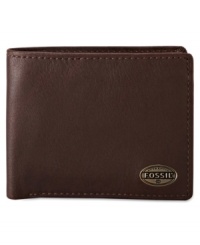 Add a clean classic to your card carrying style with this wallet from Fossil. Add a clean classic to your card carrying style with this wallet from Fossil.