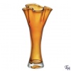 Lenox Organics XTAL Medium Ruffled Cylinder Amber Vase