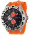 Nautica Men's N15565G BFD 100 Multifunction Black Dial Watch