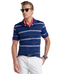 Set your style on a winning streak. With performance styling, this Izod polo shirt will always score. Set your style on a winning streak. With performance styling, this Izod polo shirt will always score.