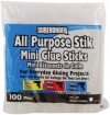 All Purpose Stik Mini Glue Sticks: .27x4 100-Pack