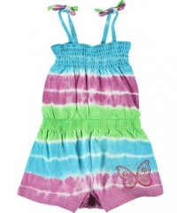 Pinkhouse Tie-Dye & Butterfly Romper (Sizes 12M - 24M) - lime/aqua, 24 months Pinkhouse Tie-Dye & Butterfly Romper (Sizes 12M - 24M) - lime/aqua, 24 months