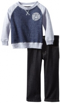 Calvin Klein Boys 2-7 Top With Jeans, Blue, 2T Calvin Klein Boys 2-7 Top With Jeans, Blue, 2T