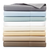 Luxe 600-thread count Egyptian cotton sheets with double hemstitch detail. Woven with lustrous 2-ply yarn to achieve total thread count.
