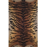 Liora Manne Seville Tiger Hand Tufted Rug, 27-Inch by 8-Feet, Brown Liora Manne Seville Tiger Hand Tufted Rug, 27-Inch by 8-Feet, Brown