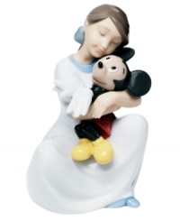 The magic of Disney and beautiful craftsmanship of Nao by Lladro make this heartwarming Mickey Mouse figurine a favorite for collectors young and old. The magic of Disney and beautiful craftsmanship of Nao by Lladro make this heartwarming Mickey Mouse figurine a favorite for collectors young and old.