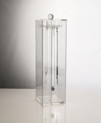 Clear Acrylic Necklace Keeper - holds over 12 necklaces Clear Acrylic Necklace Keeper - holds over 12 necklaces