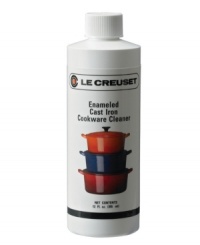 Purchasing enameled cast iron cookware is a long term investment that deserves to be preserved. Keep the beautiful exterior enamel sparkling clean and looking like new with this specialty cookware cleaner. Purchasing enameled cast iron cookware is a long term investment that deserves to be preserved. Keep the beautiful exterior enamel sparkling clean and looking like new with this specialty cookware cleaner.