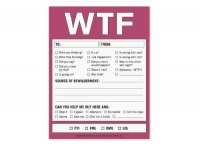 Knock Knock Nifty Note Pad, WTF Knock Knock Nifty Note Pad, WTF