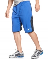 Keep your cool during every shot you take with these Nike basketball shorts featuring Dri-Fit technology. Keep your cool during every shot you take with these Nike basketball shorts featuring Dri-Fit technology.