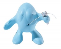 A di Alessi Otto Dental Floss Dispenser, Baby Blue A di Alessi Otto Dental Floss Dispenser, Baby Blue
