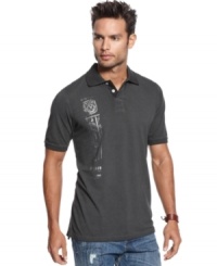 Want to take your preppy look downtown? This polo from Marc Ecko Cut & Sew is ready to go. Want to take your preppy look downtown? This polo from Marc Ecko Cut & Sew is ready to go.