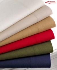 Martha Stewart Collection Bedding, Solid Flannel King Sheet Set, Pebble Martha Stewart Collection Bedding, Solid Flannel King Sheet Set, Pebble
