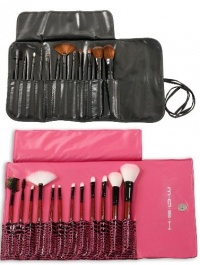 MASH 12pc Studio Pro Makeup Make Up Cosmetic Brush Set Kit w/ Leather Case - For Eye Shadow, Blush, Concealer, Etc MASH 12pc Studio Pro Makeup Make Up Cosmetic Brush Set Kit w/ Leather Case - For Eye Shadow, Blush, Concealer, Etc