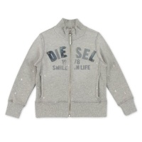 Diesel Kids (age 2-8) Sofya Zip Up Sweatshirt Grey Age 6 Diesel Kids (age 2-8) Sofya Zip Up Sweatshirt Grey Age 6