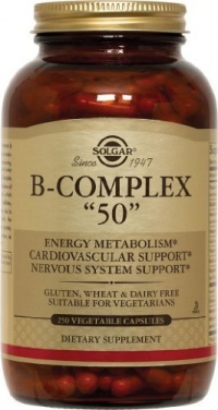 Solgar - B-Complex 50, 50 mg, 250 veggie caps Solgar - B-Complex 50, 50 mg, 250 veggie caps