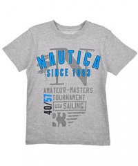 Nautica Amateur-Masters Tournament T-Shirt (Sizes 8 - 20) - gray, 8 Nautica Amateur-Masters Tournament T-Shirt (Sizes 8 - 20) - gray, 8