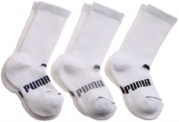 Puma Boys 8-20 3 Pack Crew Socks,White/Navy/Heather/Black,5.5-11.5 shoe/ 6-7.5 sock Puma Boys 8-20 3 Pack Crew Socks,White/Navy/Heather/Black,5.5-11.5 shoe/ 6-7.5 sock